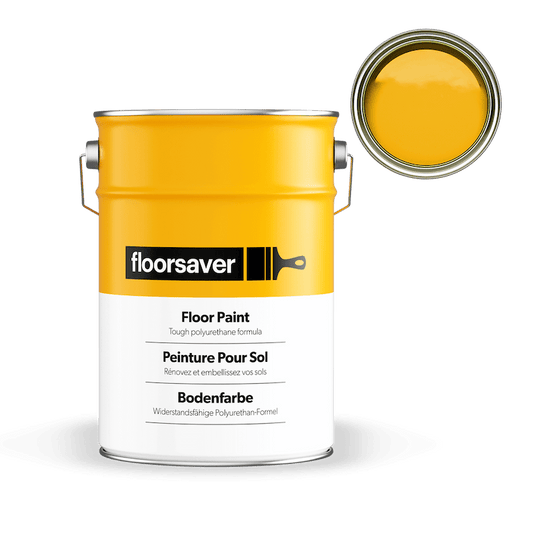 Packshot of Yellows Floor paint