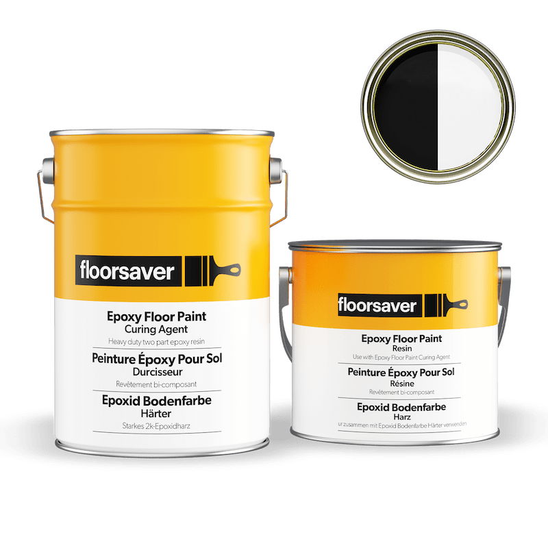Packshot of Black&White Epoxy Floor Paint
