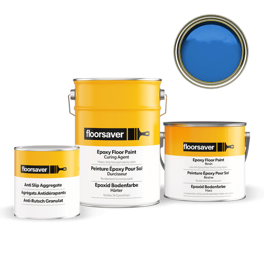 Packshot of Blue Epoxy Floor Paint Anti Slip