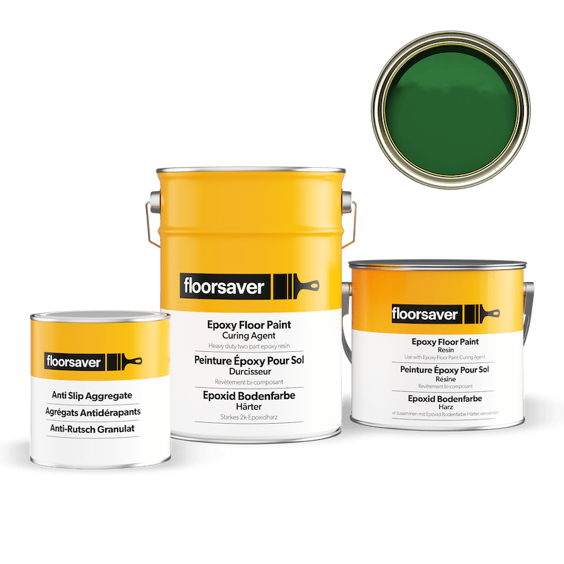 Packshot of Green Epoxy Floor Paint Anti Slip