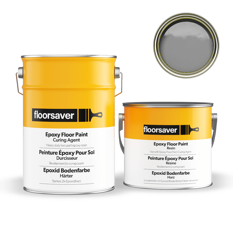 Packshot of Grey Epoxy Floor Paint