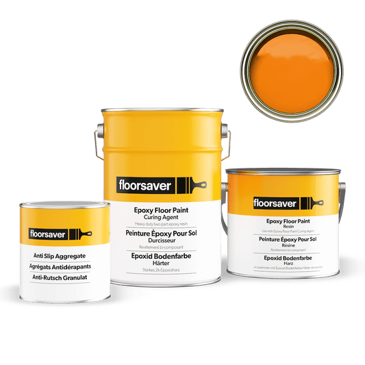 Packshot of Orange Epoxy Floor Paint Anti Slip