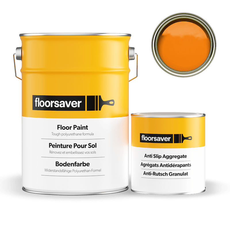 Packshot of Orange Floor Paint Anti Slip