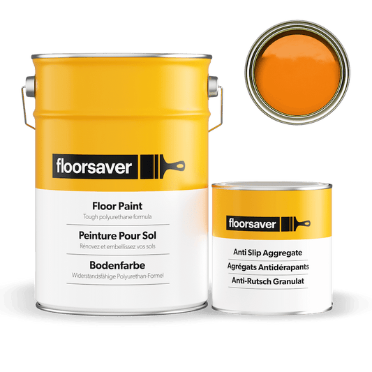 Packshot of Orange Floor Paint Anti Slip