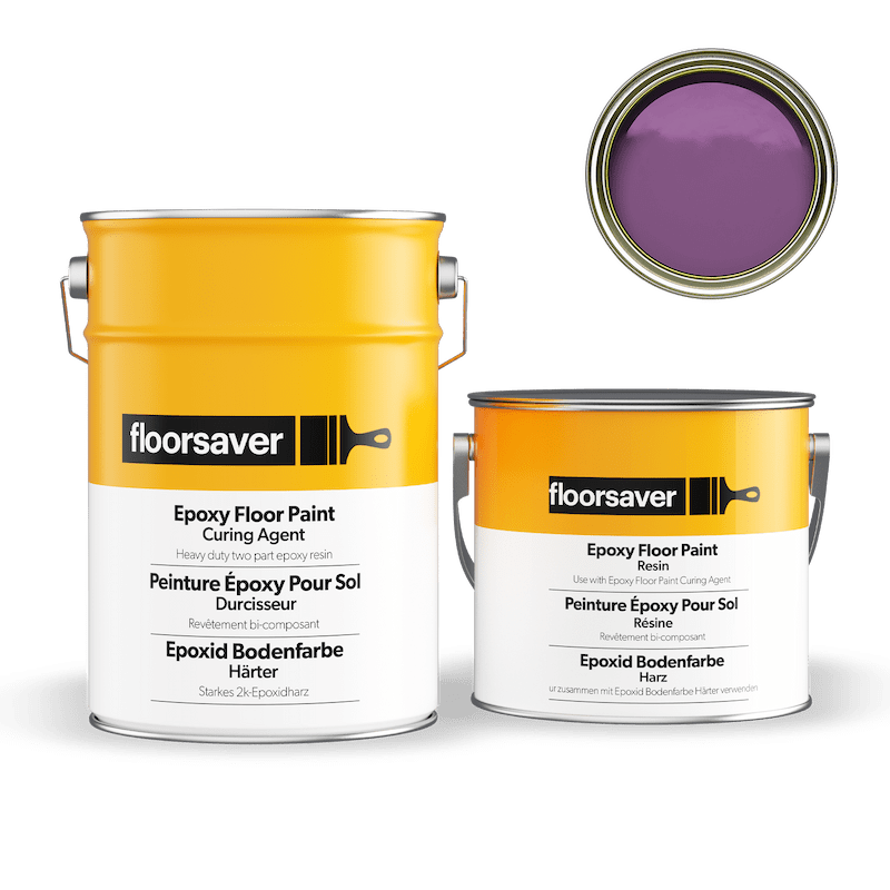 Packshot of Violet Epoxy Floor Paint